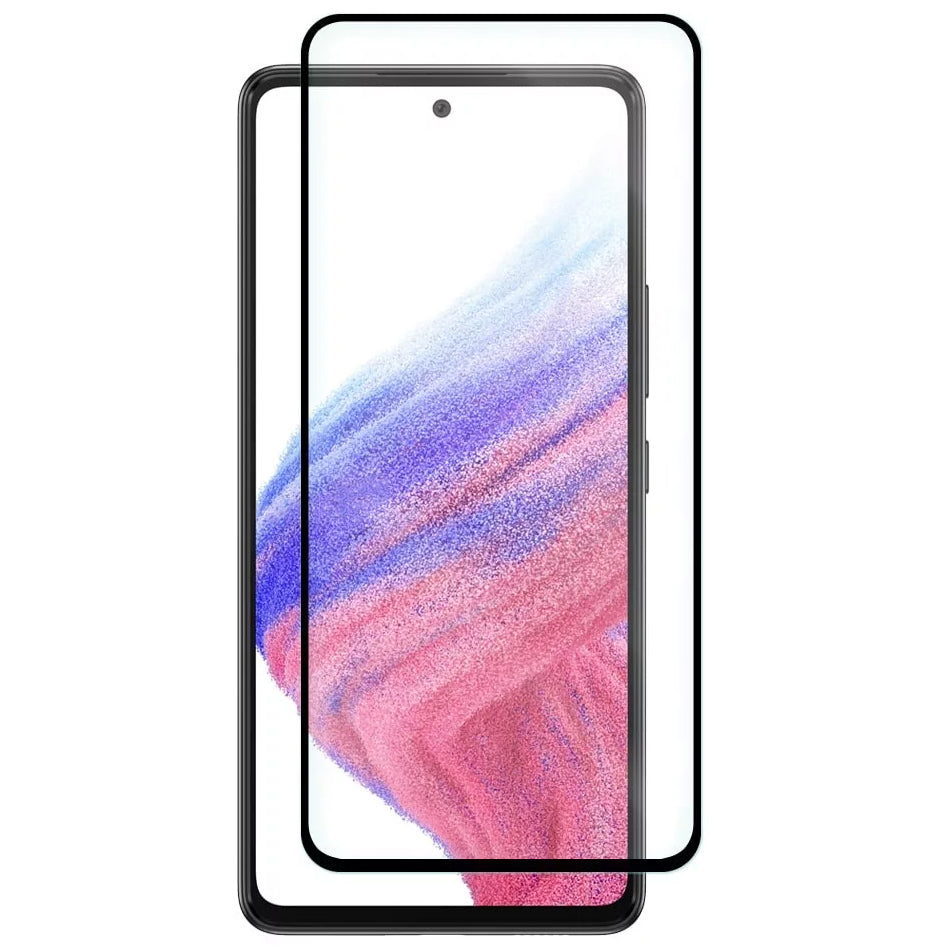 OEM Schermbeschermer voor Samsung Galaxy A53 5G A536, gehard glas, volledig gelijmd, 6D, zwart