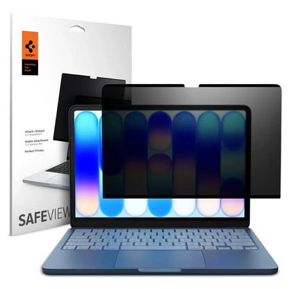 Privacy Screen Protector Folie Spigen Safe View Magnetic voor Apple MacBook Neo 13inch, Plastic AFL11670