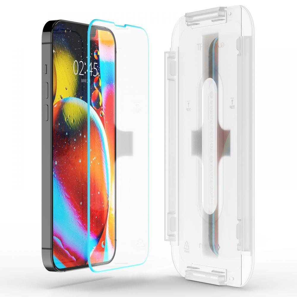 Spigen EZ FIT Film de protection écran pour Apple iPhone 14 / 13 Pro / 13, Verre, Full Glue AGL03724