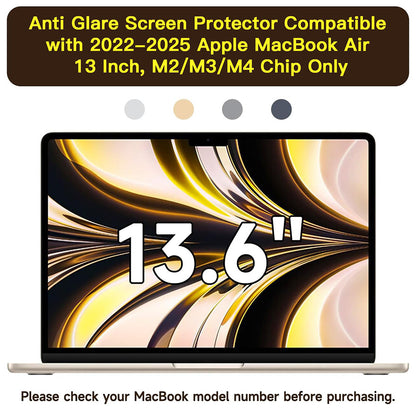 Film de Protection d'Écran Mat Anti Lumière Bleue Techsuit VisionProX pour Apple MacBook Air M3 13 pouces (2024), Plastique