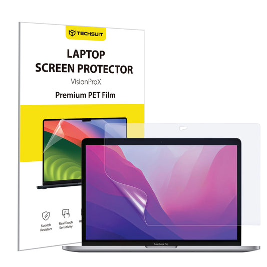 Matte Anti Blue Light Techsuit VisionProX Schermbeschermfolie voor Apple MacBook Pro 13inch (2022) / (2020) / (2019) / (2018) / (2016), Plastic