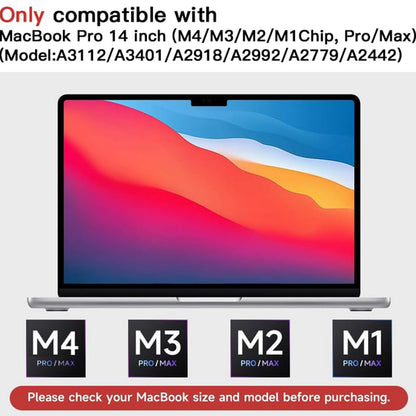 Matte Anti Blue Light Techsuit VisionProX Schermbeschermfolie voor Apple MacBook Pro 14inch (2024), Plastic