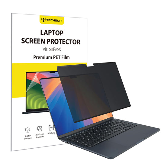 Privacy-schermfolie Techsuit VisionProX voor Apple MacBook Air M4 13inch (2025), Plastic