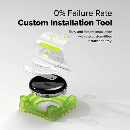 Ringke Dual Easy Pro Schutzfolie für Google Pixel Watch 4 45mm, Set 2 Stück, Kunststoff