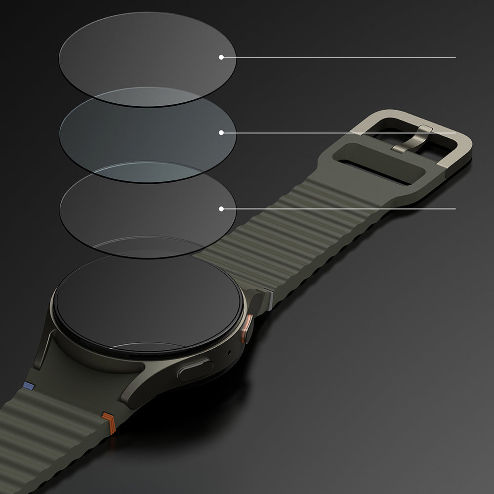 Ringke R4 Schutzfolie für Samsung Galaxy Watch7 40mm, 4er Set, Gehärtetes Glas