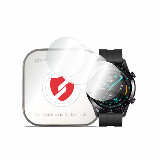 Smart Protection Premium Classic Schutzfolie für Huawei Watch GT 2 46mm, 4 Stück Set, Kunststoff