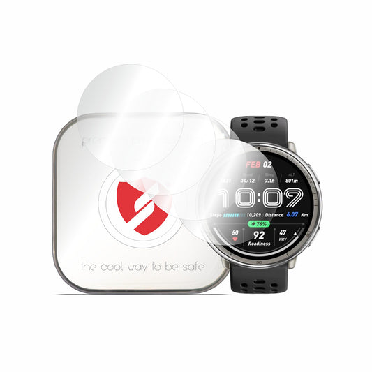 Smart Protection Premium Classic Beschermfolie voor Amazfit Active 2 (Rond), Set van 4 stuks, Plastic