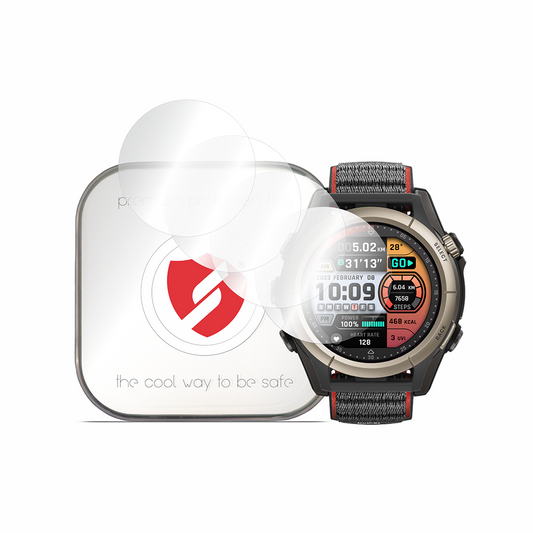 Smart Protection Premium Classic Beschermfolie voor Amazfit Cheetah Pro, Set van 4 stuks, Plastic