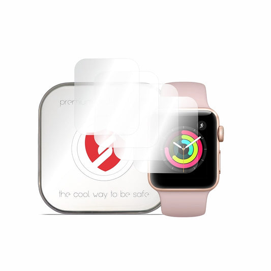 Smart Protection Premium Classic Beschermfolie voor Apple Watch 38mm Series, Set van 4 stuks, Plastic