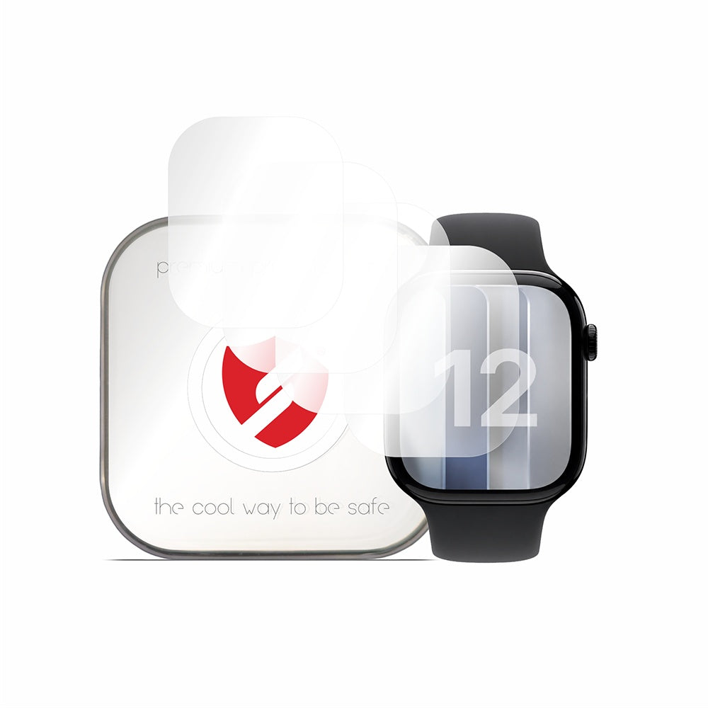 Smart Protection Premium Classic Beschermfolie voor Apple Watch Series 12 42mm, Set van 4 stuks, Plastic