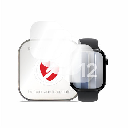 Smart Protection Premium Classic Beschermfolie voor Apple Watch Series 12 42mm, Set van 4 stuks, Plastic