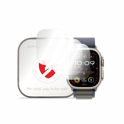 Smart Protection Premium Classic Beschermfolie voor Apple Watch Ultra Series, Set van 4 stuks, Plastic