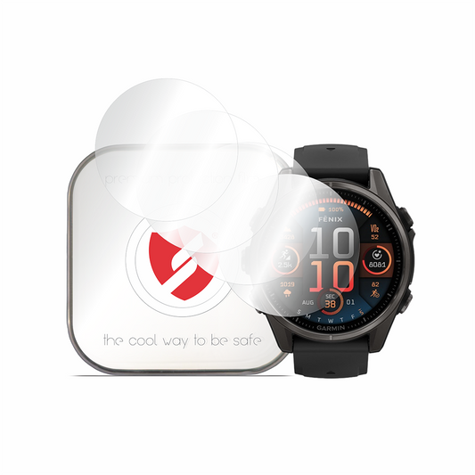 Smart Protection Premium Classic Beschermfolie voor Garmin Fenix 8 47mm, Set van 4 stuks, Plastic