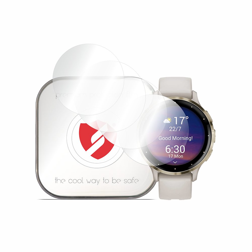 Smart Protection Premium Classic Schutzfolie für Garmin Venu 3S, 4er-Set, Kunststoff