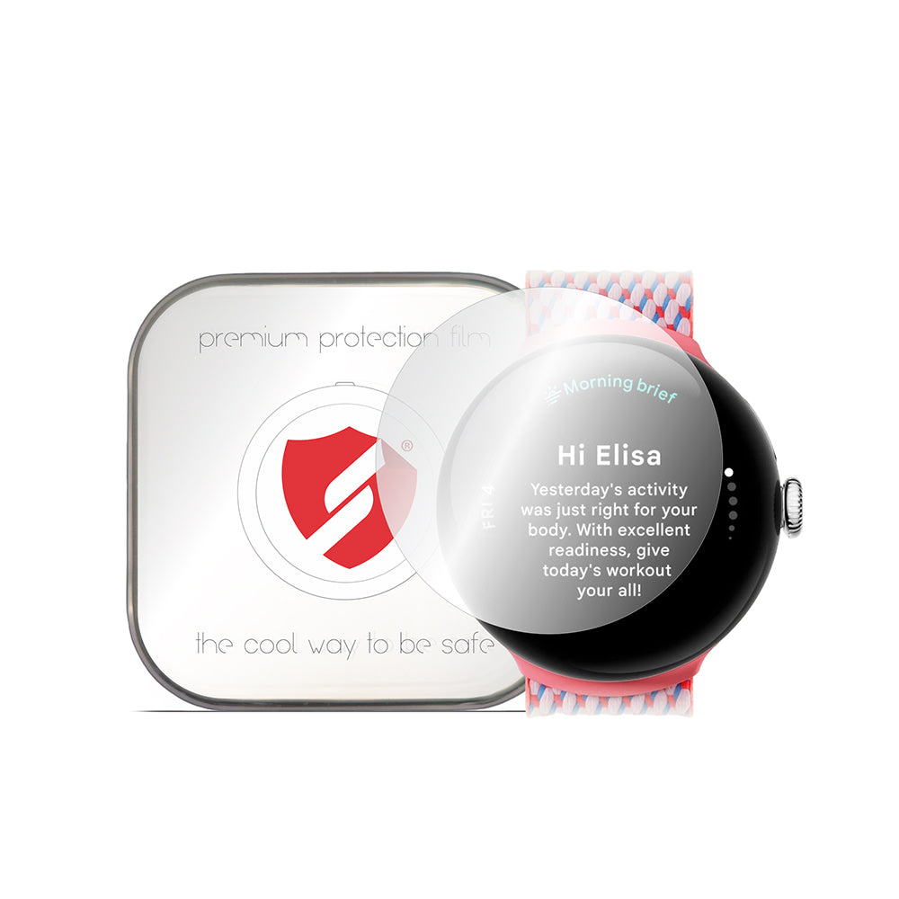 Smart Protection Premium Classic beschermfolie voor Google Pixel Watch 3 41mm, set van 4 stuks, plastic