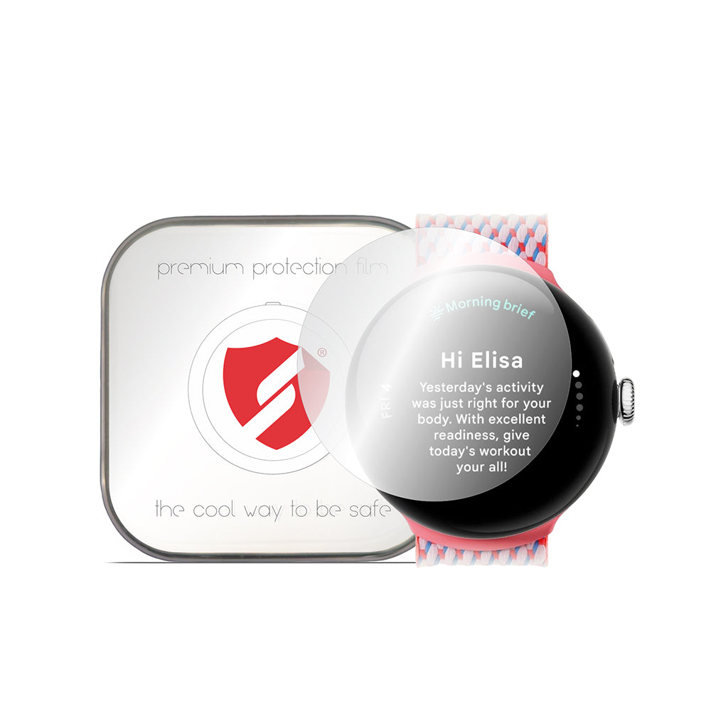 Smart Protection Premium Classic Beschermfolie voor Google Pixel Watch 4 41mm, Set van 4 stuks, Plastic