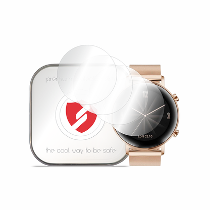 Smart Protection Premium Classic Beschermfolie voor Huawei Watch GT 2 42mm, Set van 4 stuks, Plastic