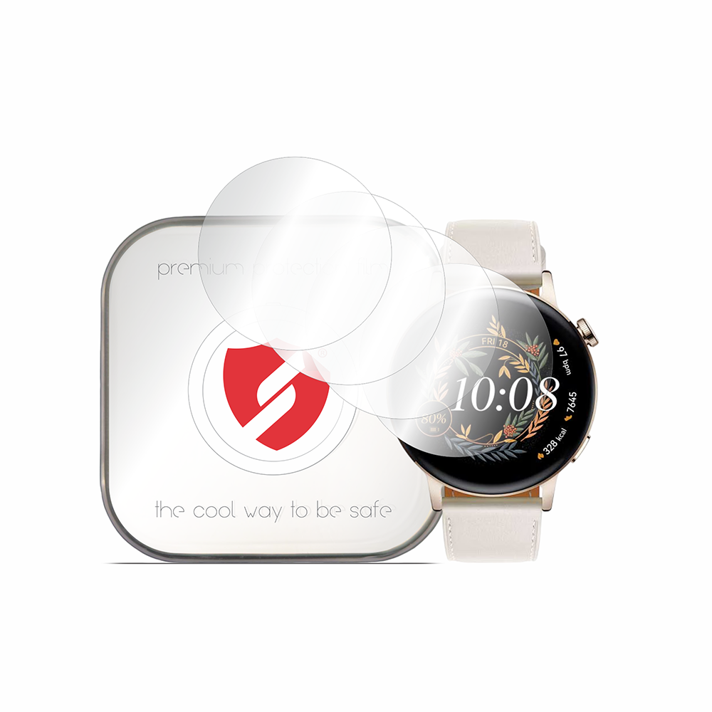Smart Protection Premium Classic Beschermfolie voor Huawei Watch GT 3 42mm, Set van 4 stuks, Plastic