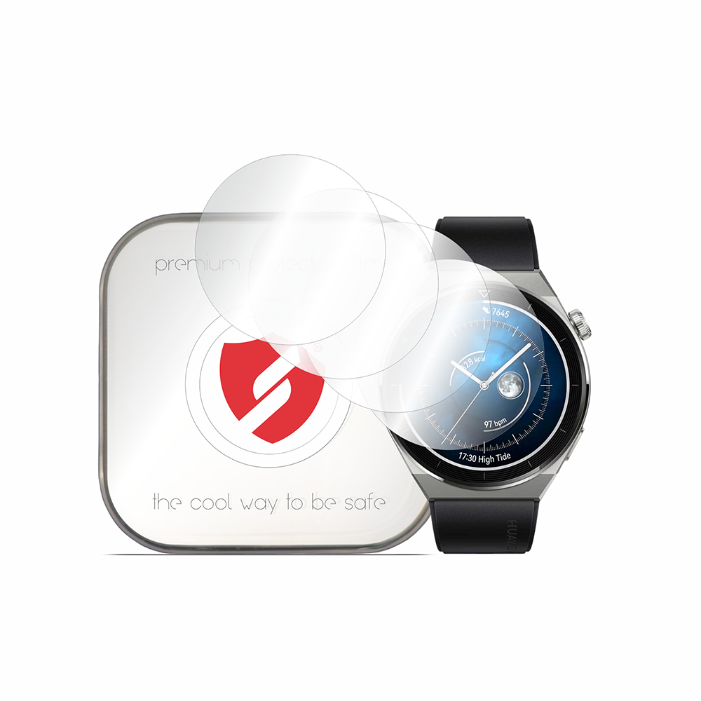 Smart Protection Premium Classic Schutzfolie für Huawei Watch GT 3 Pro 46mm, 4 Stück Set, Kunststoff