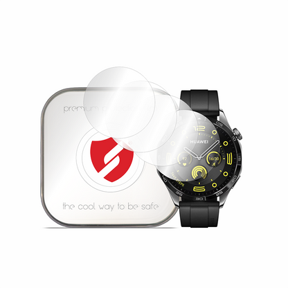 Smart Protection Premium Classic Beschermfolie voor Huawei Watch GT 4 46mm, Set van 4 stuks, Plastic