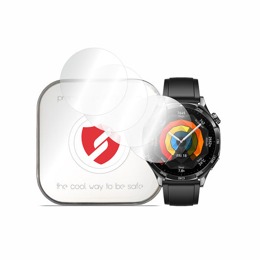 Smart Protection Premium Classic Beschermfolie voor Huawei Watch GT 5 46mm, Set van 4 stuks, Plastic