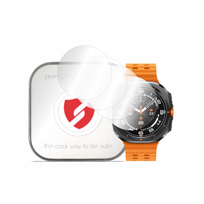 Smart Protection Premium Classic Beschermfolie voor Samsung Galaxy Watch Ultra, Set van 4 stuks, Plastic