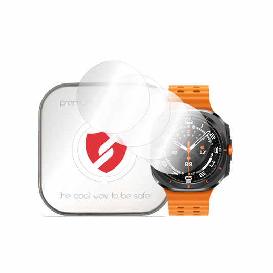 Smart Protection Premium Classic Beschermfolie voor Samsung Galaxy Watch Ultra, Set van 4 stuks, Plastic