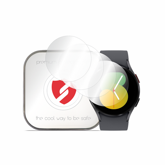 Smart Protection Premium Classic Beschermfolie voor Samsung Galaxy Watch5 44mm, Set van 4 stuks, Plastic