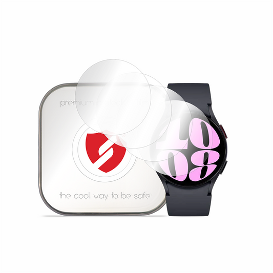 Smart Protection Premium Classic beschermfolie voor Samsung Galaxy Watch6 44mm, set van 4 stuks, plastic