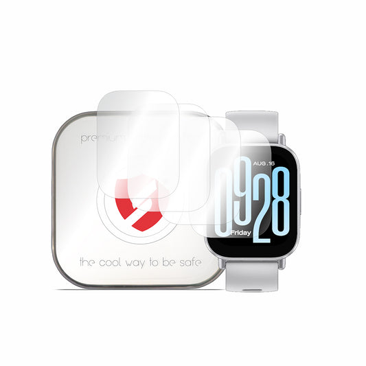 Smart Protection Premium Classic Beschermfolie voor Xiaomi Redmi Watch 5 Active, Set van 4 stuks, Plastic