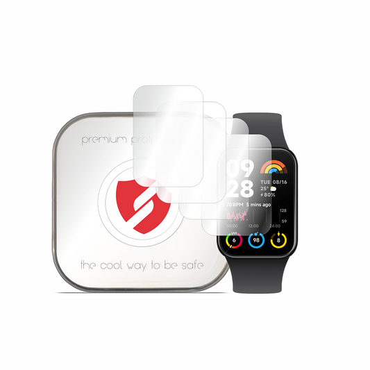 Smart Protection Premium Classic Beschermfolie voor Xiaomi Smart Band 8 Pro, Set van 4 stuks, Plastic