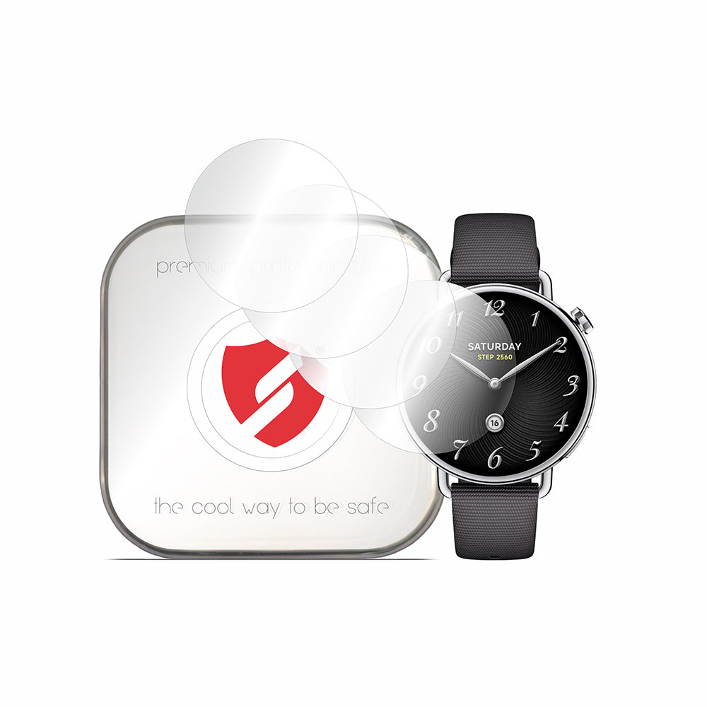 Smart Protection Premium Classic Beschermfolie voor Xiaomi Watch S4, Set van 4 stuks, Plastic