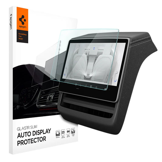 Film de protection Spigen GlastR Slim Anti-Reflet pour navigation Tesla Y (2026 / 2025) / 3 (2026 / 2025 / 2024), Verre trempé AGL07586