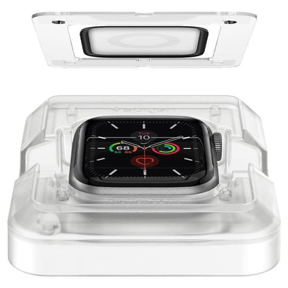Film de protection Spigen ProFlex EZ FIT pour Apple Watch 44mm Series, Set de 2 pièces, Verre Flexible, Noir