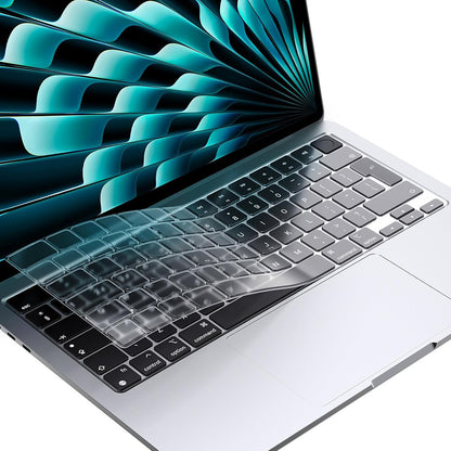 Housse de Protection Clavier Techsuit PureTypeX pour Apple MacBook Pro 14 (2021 - 2024) / Air 13 (2022 - 2025) / Air 15 (2022 - 2025), Transparente