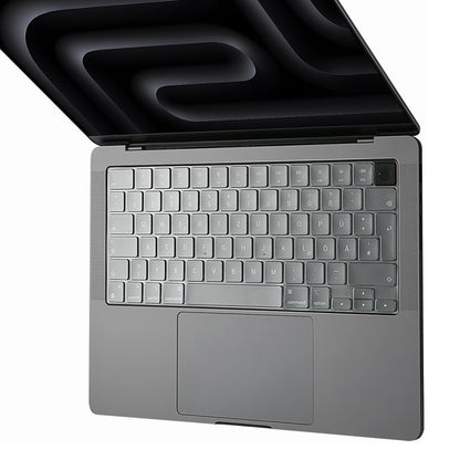 Housse de Protection Clavier Techsuit PureTypeX pour Apple MacBook Pro 14 (2021 - 2024) / Air 13 (2022 - 2025) / Air 15 (2022 - 2025), Transparente