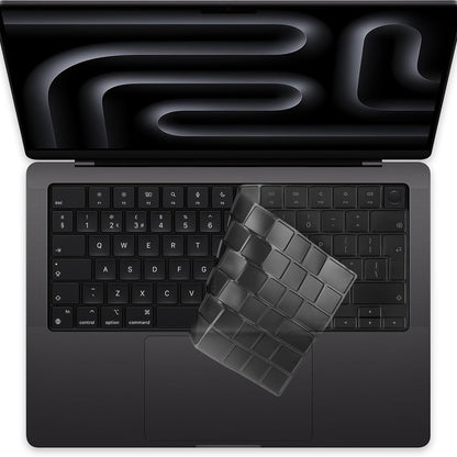 Housse de Protection Clavier Techsuit PureTypeX pour Apple MacBook Pro 14 (2021 - 2024) / Air 13 (2022 - 2025) / Air 15 (2022 - 2025), Transparente