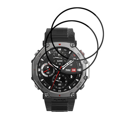 Schutzfolie Techsuit Nano Flex für Amazfit T-Rex 3, Set 2 Stück, Kunststoff, Schwarz