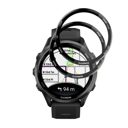 Film de protection Techsuit Nano Flex pour Garmin Forerunner 570 47mm / 970, Set de 2 pièces, Plastique, Noir