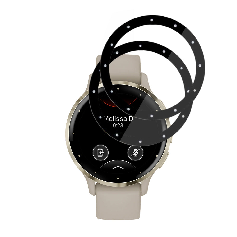 Schutzfolie Techsuit Nano Flex für Garmin Venu 3S, Set 2 Stück, Kunststoff, Schwarz