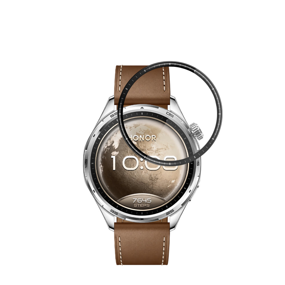 Techsuit Nano Flex Beschermfolie voor Honor Watch 6, Plastic, Set van 2 stuks, Zwart