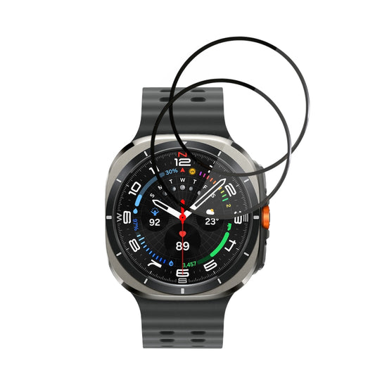 Schutzfolie Techsuit Nano Flex für Samsung Galaxy Watch Ultra, Set 2 Stück, Kunststoff, Schwarz
