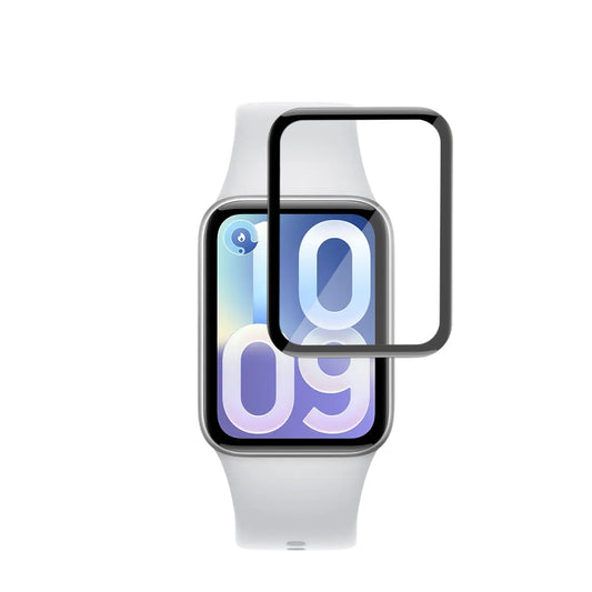 Film de protection Techsuit Nano Flex pour Xiaomi Smart Band 10 Pro, lot de 2 pièces, plastique, noir