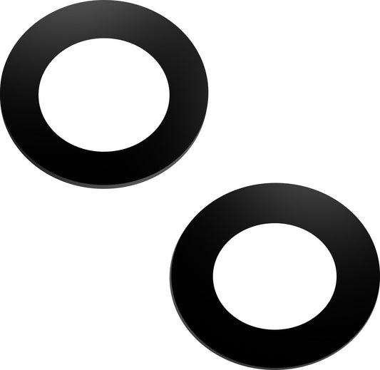 Dos en verre de l'appareil photo Apple iPhone 14, avec cadre, noir