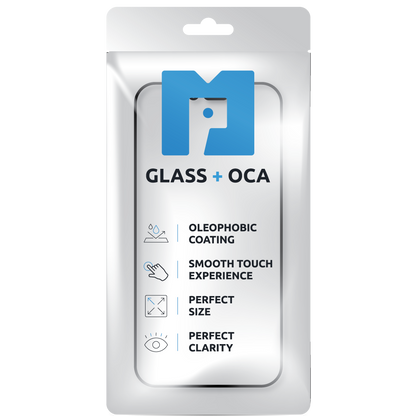 Displayglas + OCA MP kompatibel mit Apple iPhone 13 Pro / 13, Schwarz