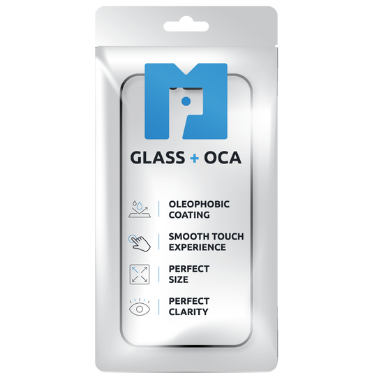 Schermglas + OCA MP compatibel met Samsung Galaxy S23+ S916, Zwart