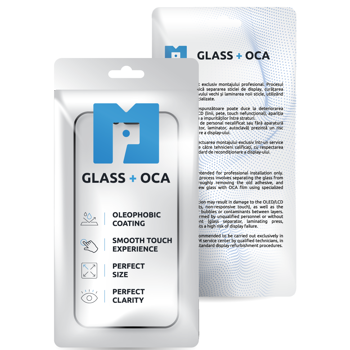 Displayglas + OCA MP kompatibel mit Apple iPhone XS / X, Schwarz