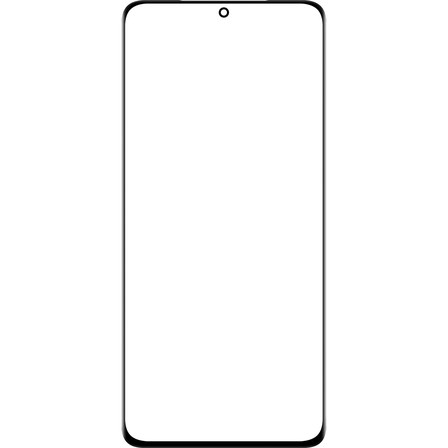 Verre d'écran + Colle de bord / OCA Forward Guard pour Samsung Galaxy S21 Ultra 5G G998, Noir
