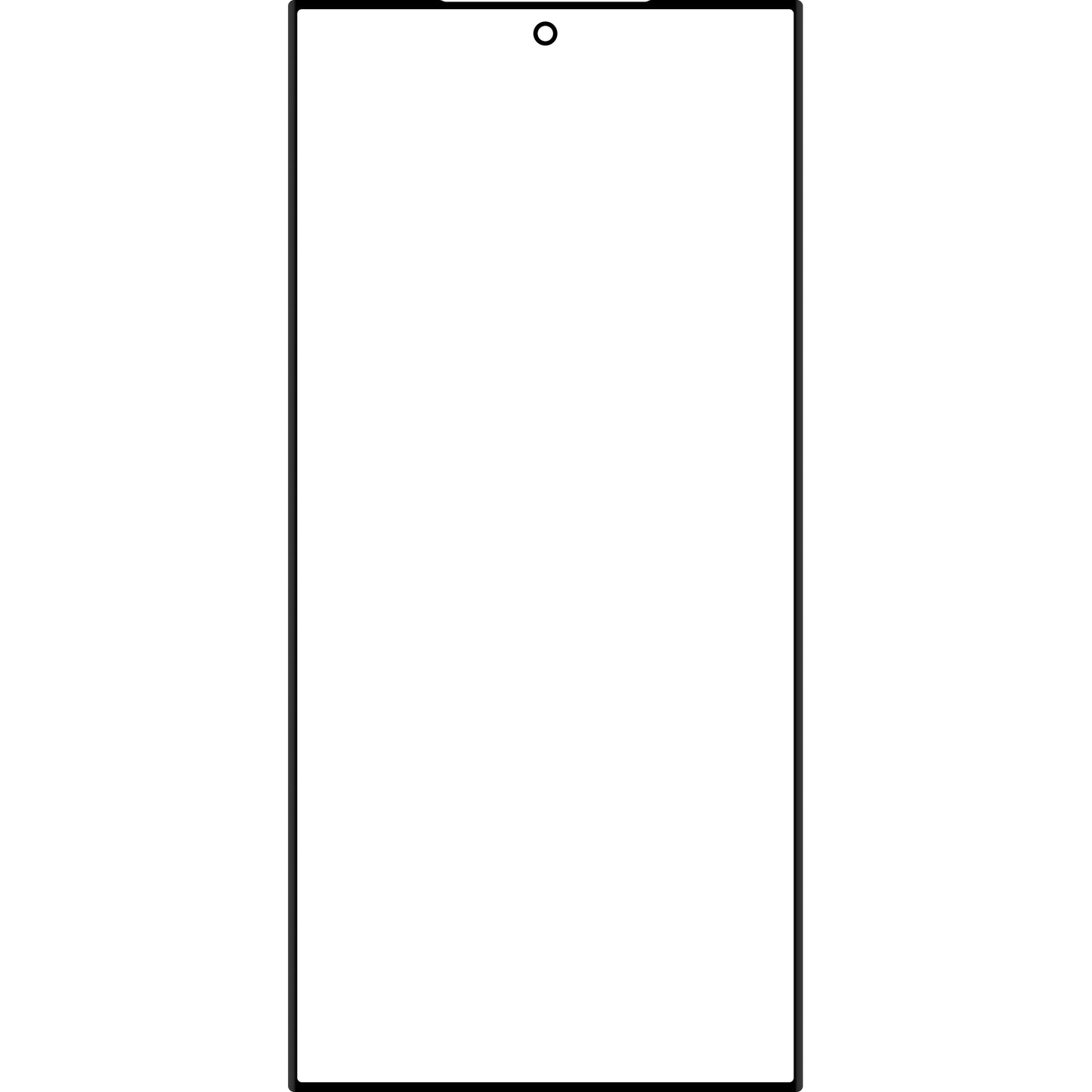 Verre d'écran + OCA Forward Shield pour Samsung Galaxy S24 Ultra S928, Noir