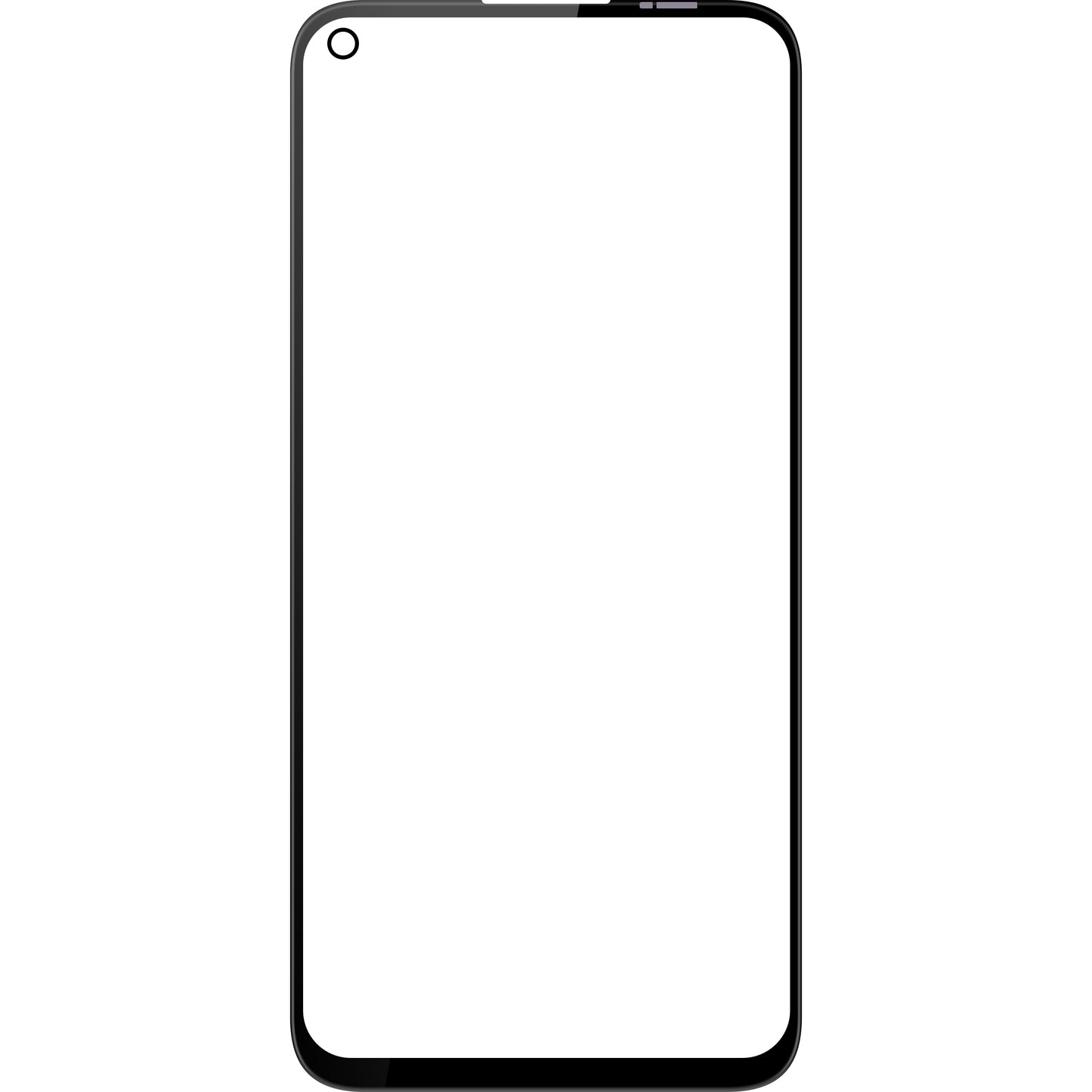 Schermglas + OCA Forward Shield voor Huawei P40 lite 4G, Zwart